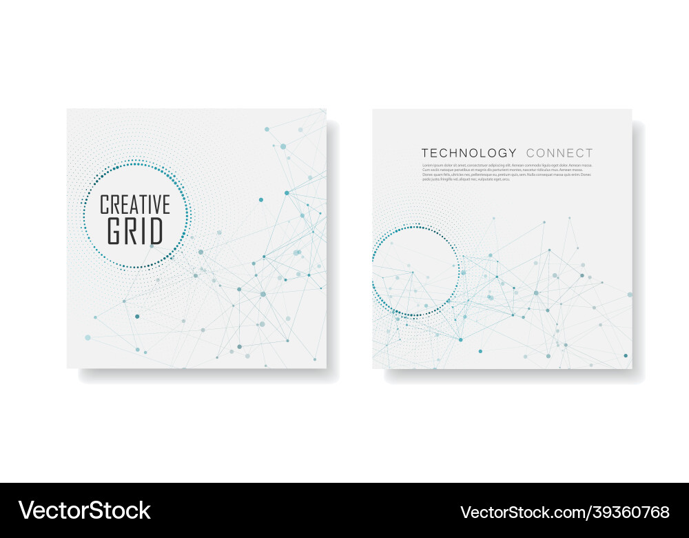 Modern geometric background with connected lines Modern geometric background with connected lines vector image