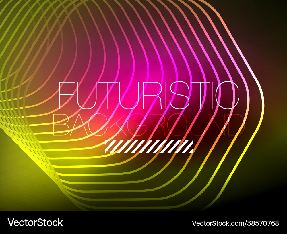 Neon color square shape lines abstract background Neon color square shape lines abstract background vector image