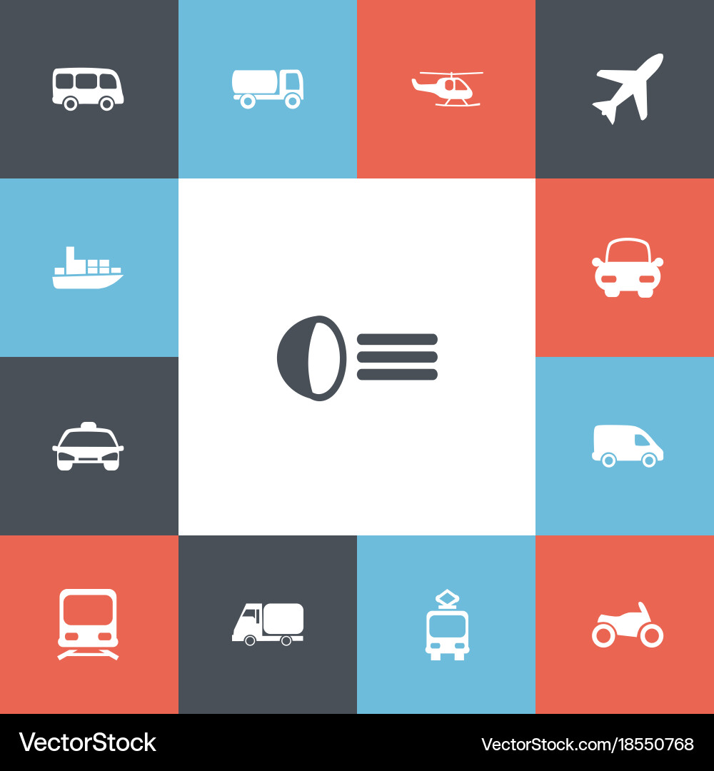 Set of 13 editable shipment icons includes Vector Image