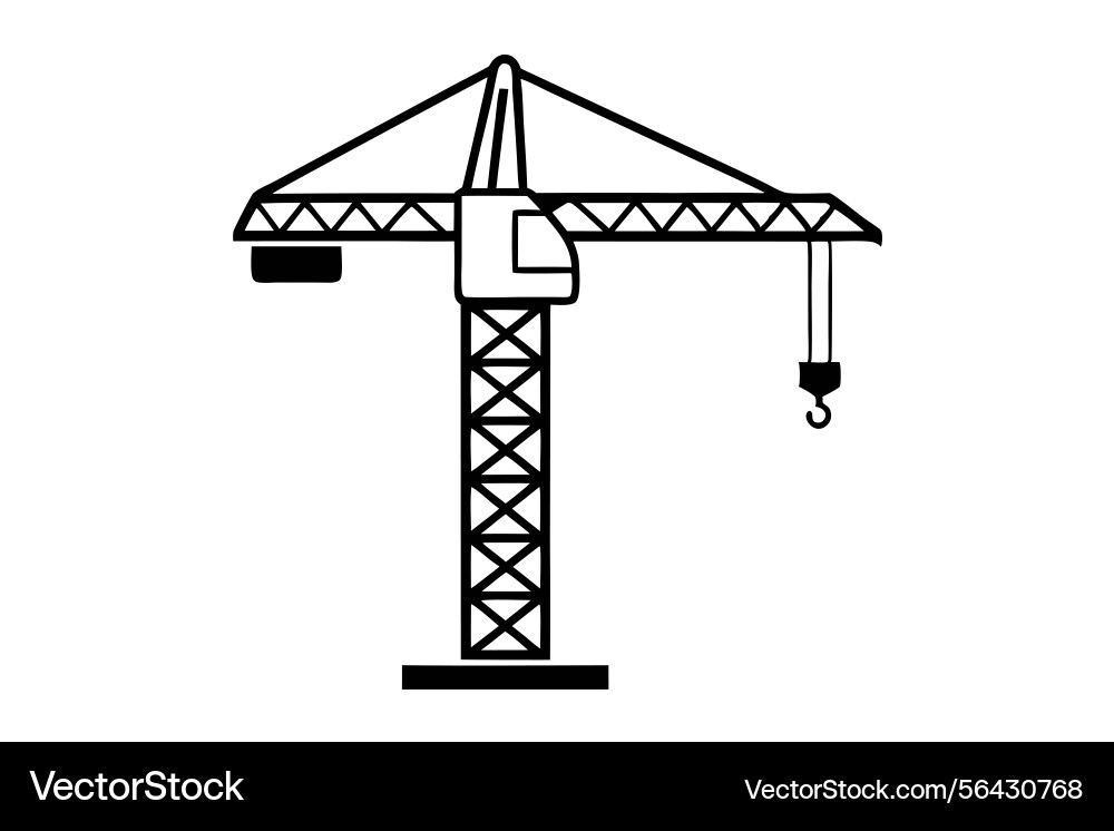Set of crane icons in multiple variations Vector Image