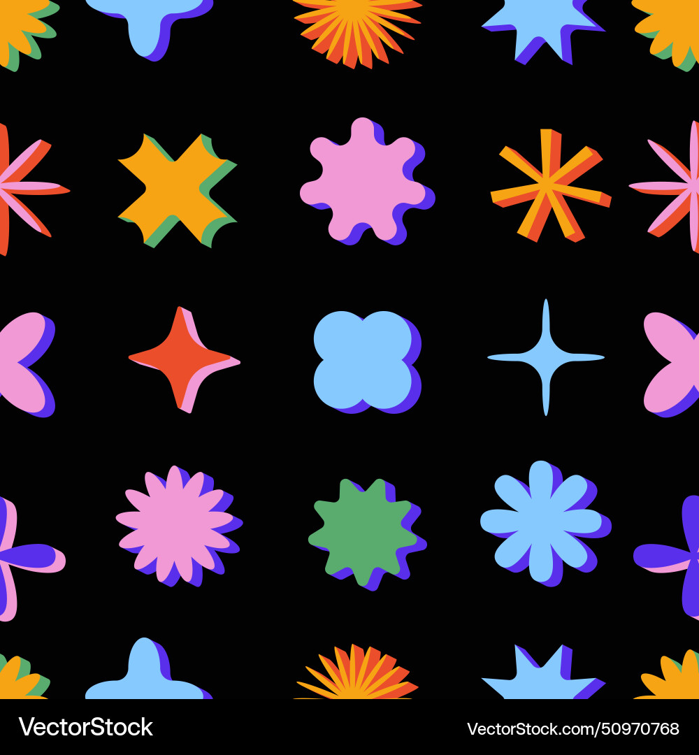 Set of different geometric shapes and elements Set of different geometric shapes and elements vector image