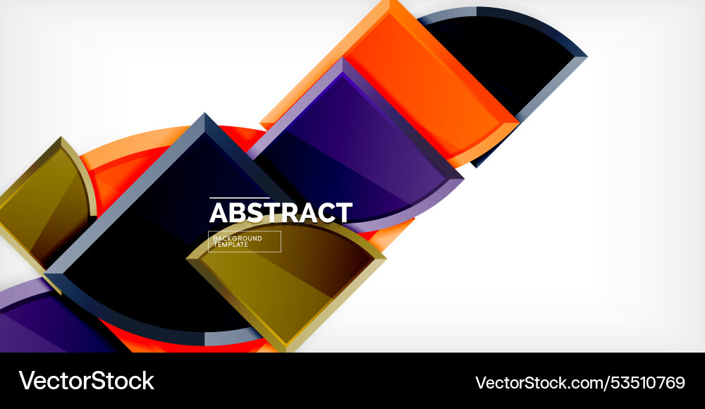Abstract background - circles and round triangles Abstract background - circles and round triangles Vector Image