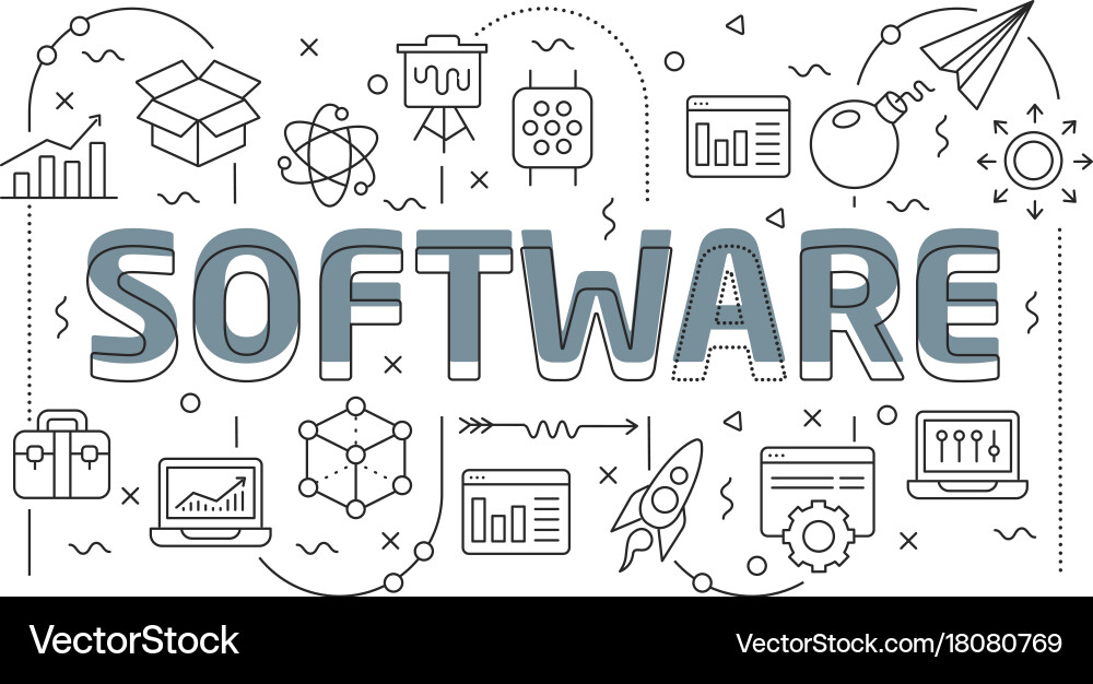 Linear slide for the presentation vector image