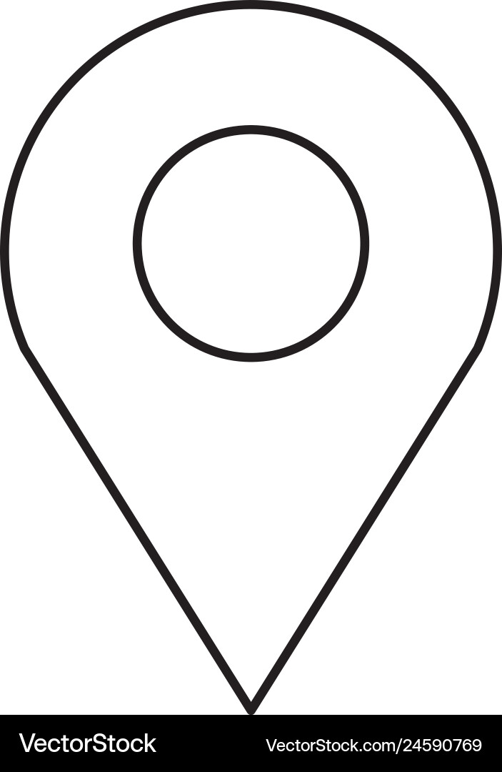 Pin pointer location icon Vector Image