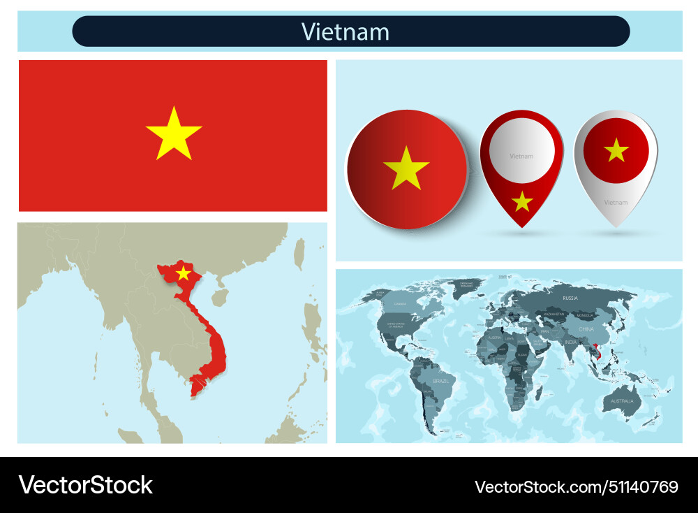 Political infographics made from maps and flags Vector Image