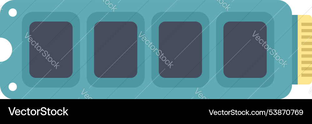 Ram memory module keeping data and processing Ram memory module keeping data and processing vector image