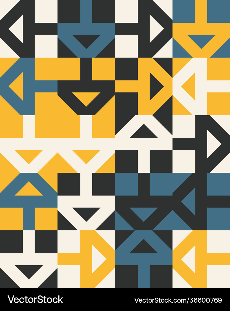 Seamless abstract pattern design with geometric Seamless abstract pattern design with geometric vector image