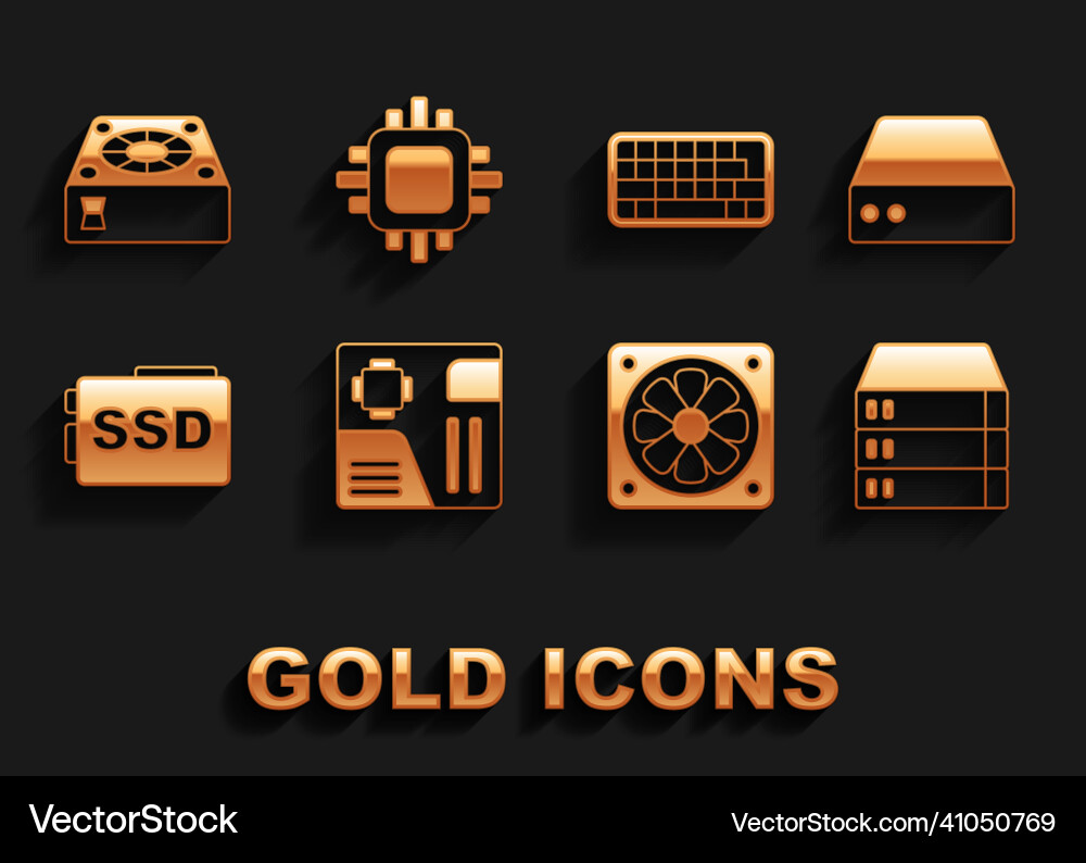 Set motherboard digital chip server data web Set motherboard digital chip server data web vector image