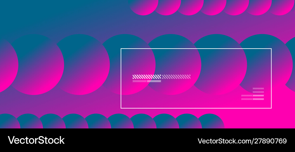 Simple abstract background with neon color circles vector image