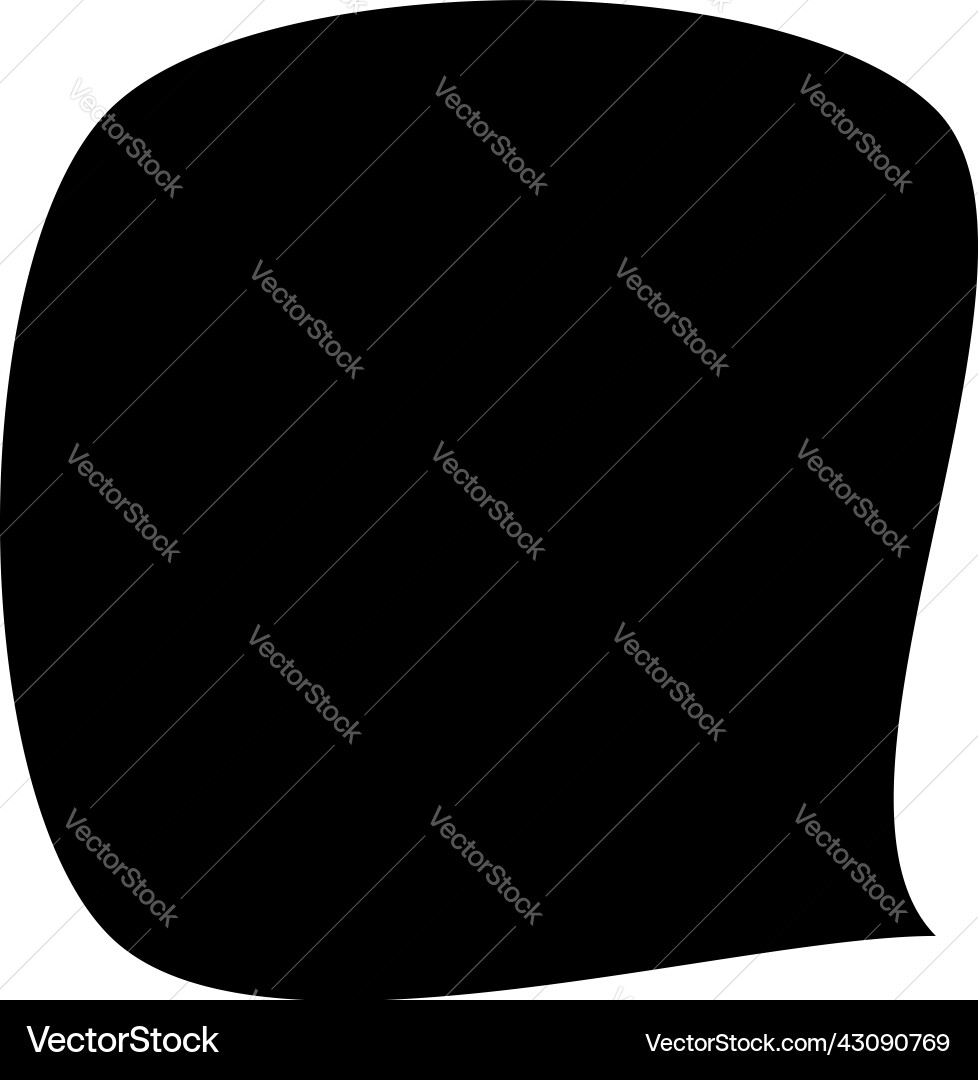 Simple rounded organic shape design element Vector Image