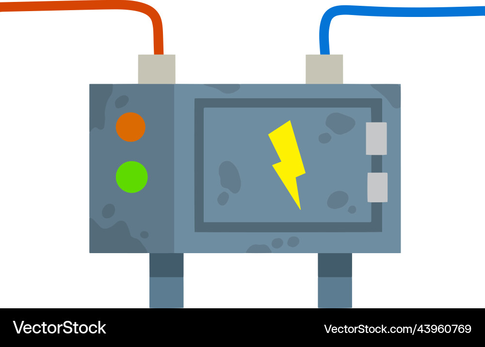 Switchboard high voltage sensor vector image
