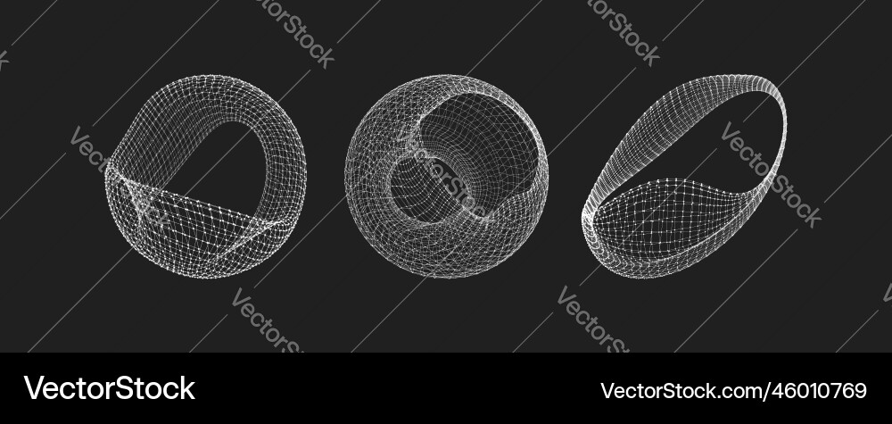 Wireframe Objekt mit Linien und Punkten abstrakt 3d Wireframe Objekt mit Linien und Punkten abstrakt 3d vektorbild