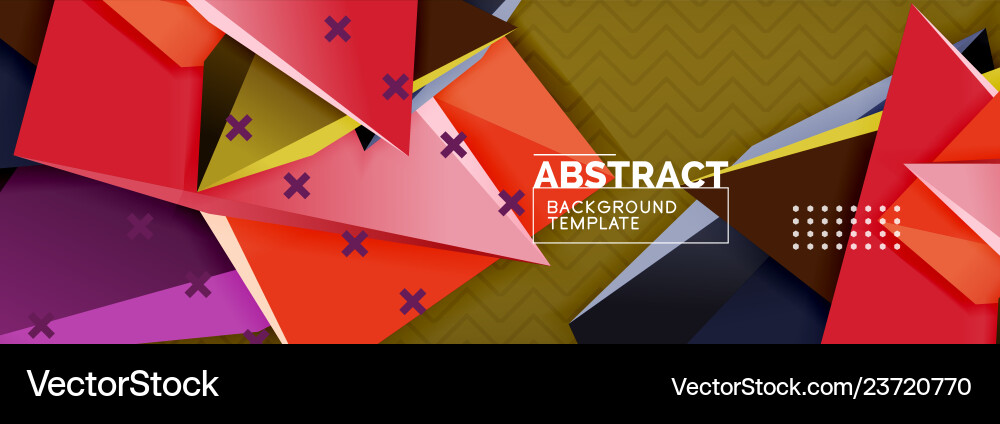 3d triangular minimal abstract background 3d triangular minimal abstract background Vector Image
