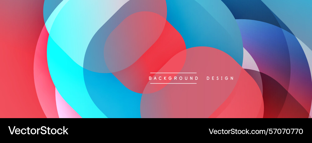 Abstract colorful overlapping circles create Abstract colorful overlapping circles create Vector Image