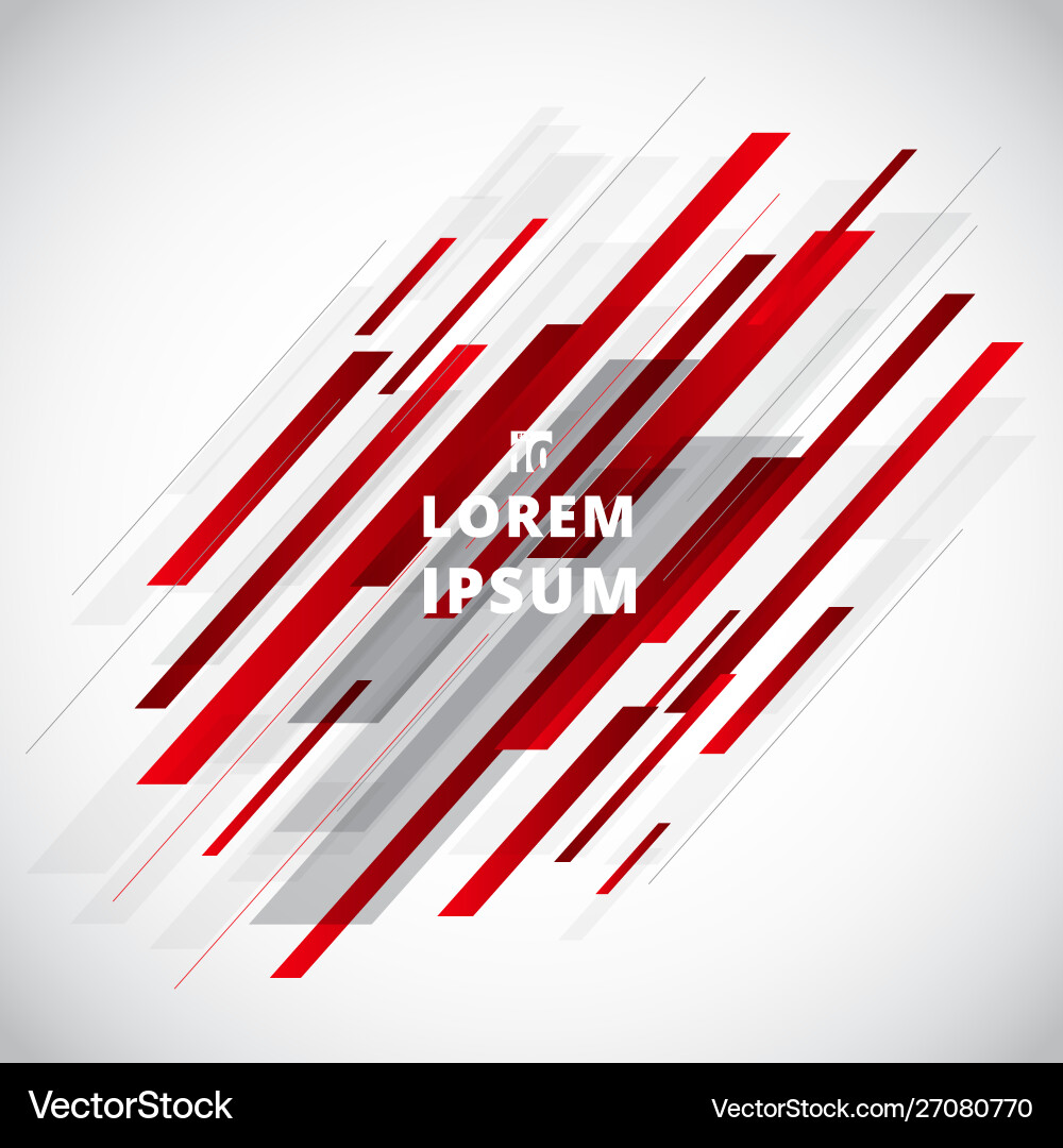 Abstract technology geometric red color shiny Abstract technology geometric red color shiny vector image