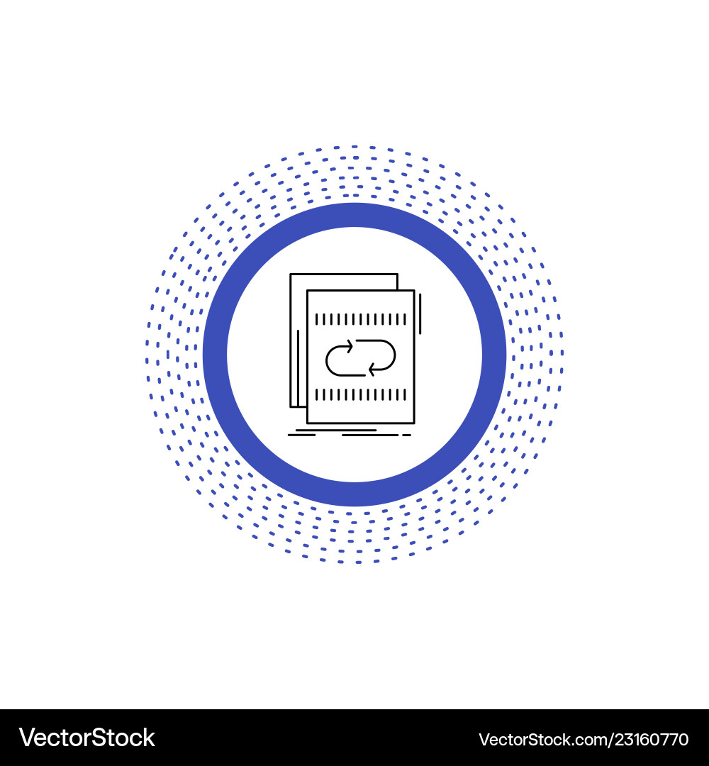 Audio file loop mix sound line icon isolated Audio file loop mix sound line icon isolated vector image