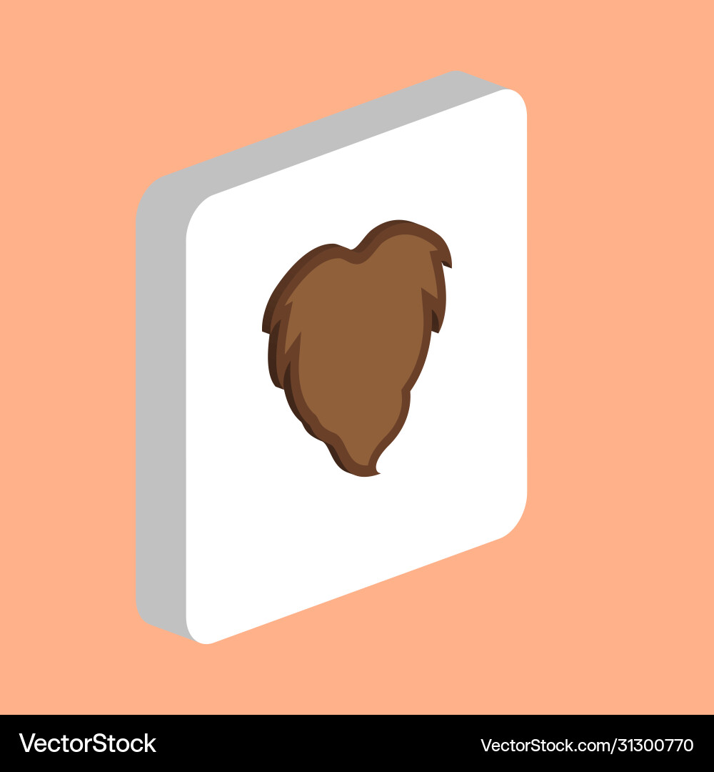 Beard computer symbol Beard computer symbol vector image