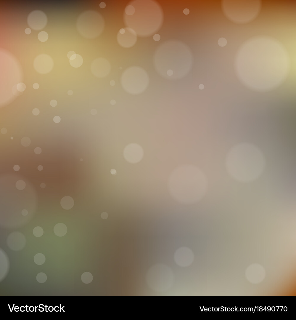 Blurred background with bokeh Vector Image