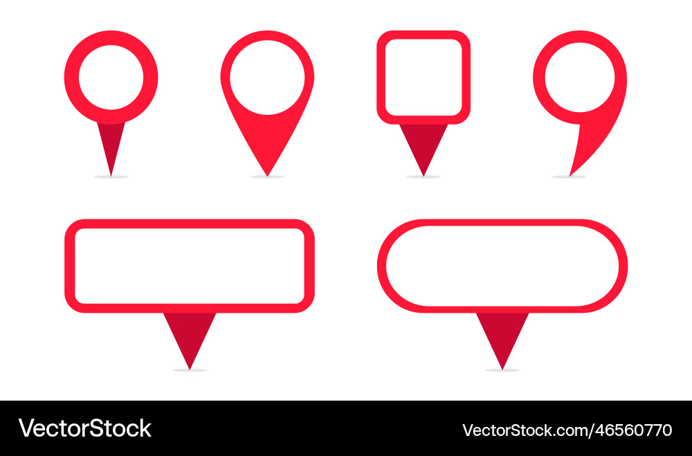 Empty message pins stock image eps 10 Empty message pins stock image eps 10 vector image