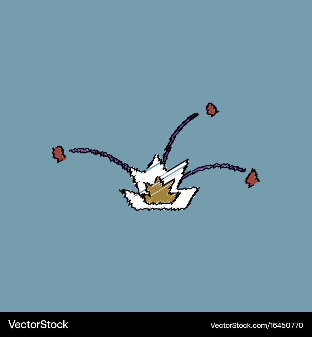 Flat shading style icon explosion and shards Vector Image
