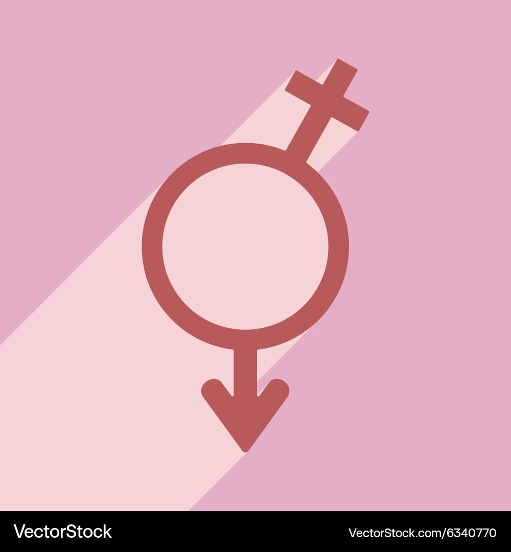 Flat with shadow icon and mobile application vector image