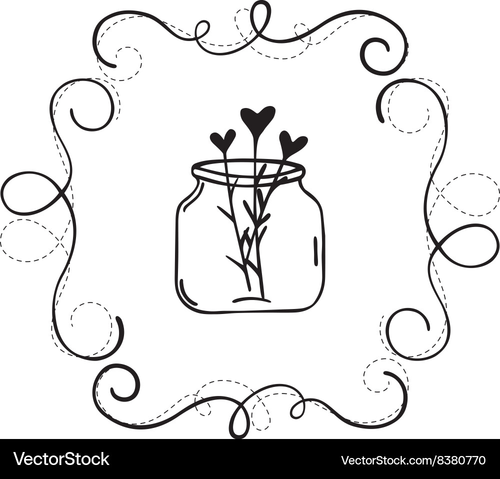Frame border card vector image