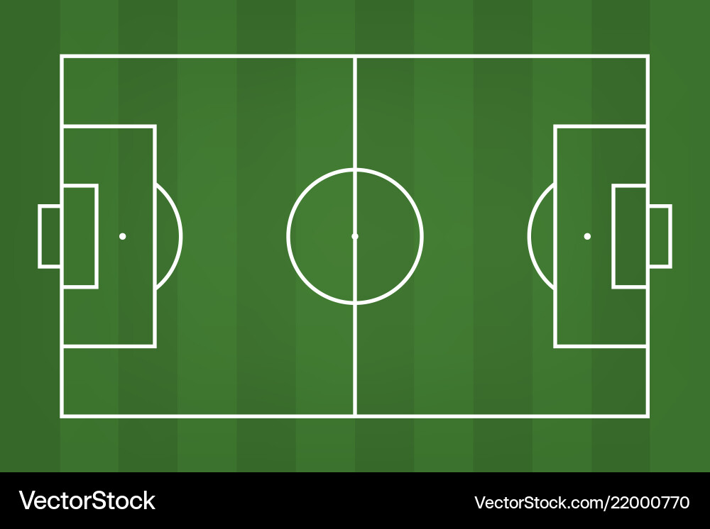 Green Soccer Field Background Vector Image