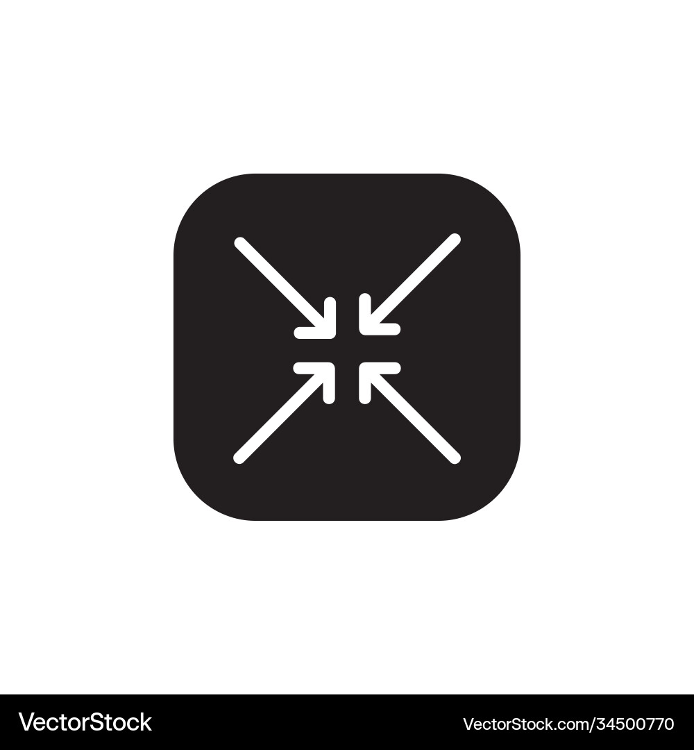 Minimize arrow and re size icon application Minimize arrow and re size icon application vector image