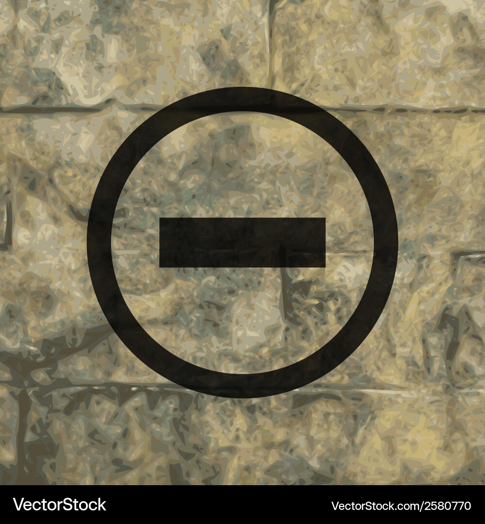 Minus flat modern web button and space for your vector image
