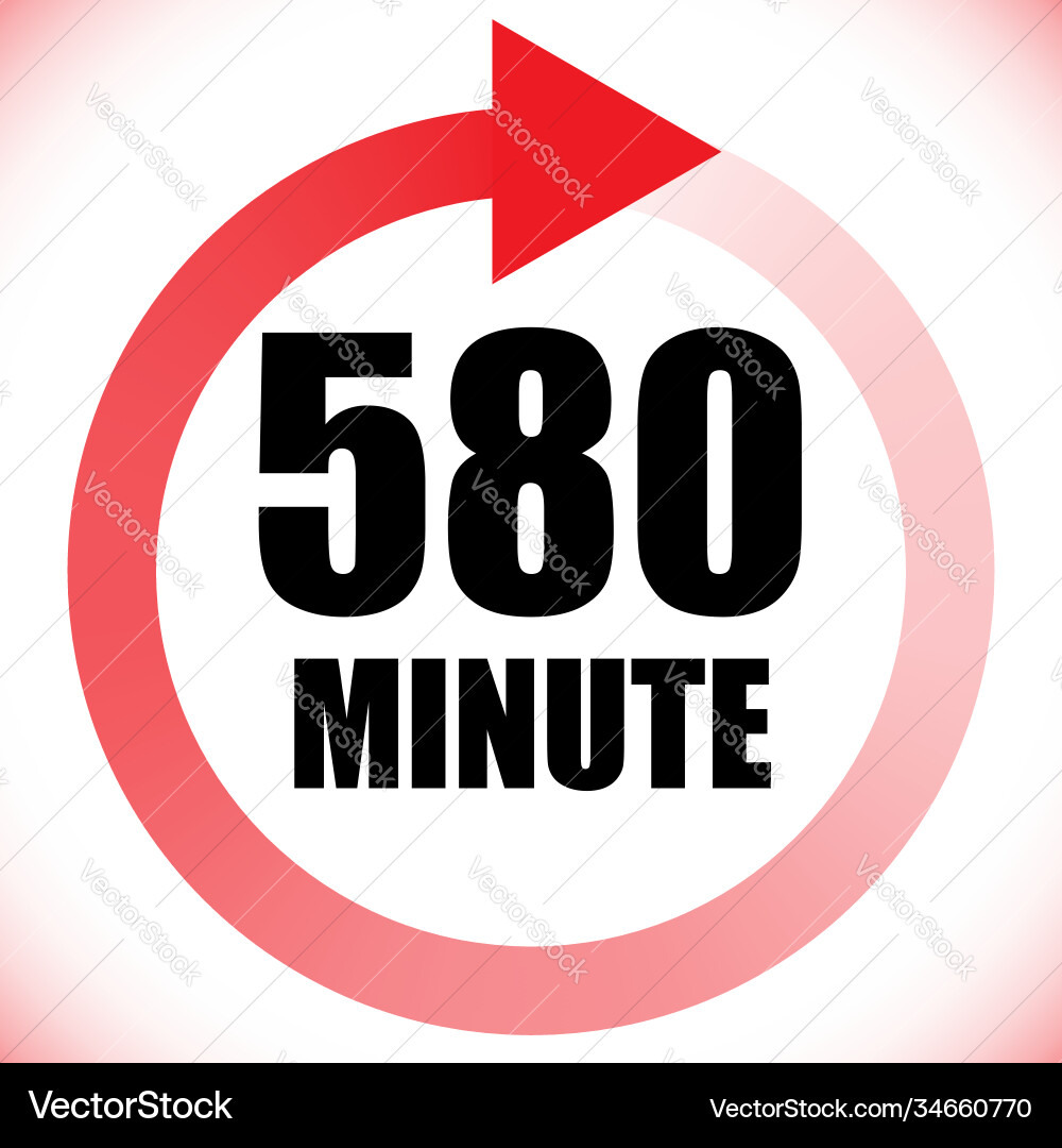 Numbers numerals dial time duration and schedule Vector Image