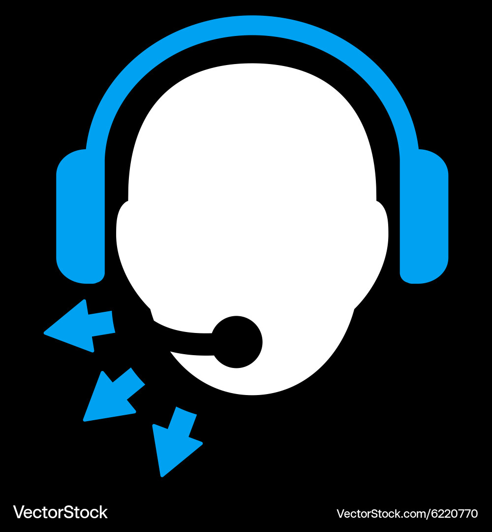 Operator message icon vector image