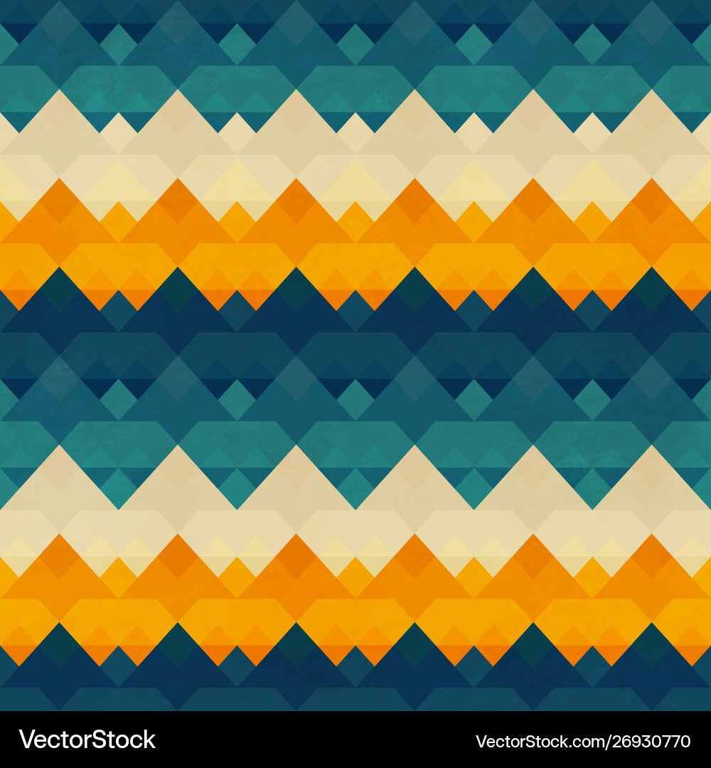 Retro triangle seamless pattern Retro triangle seamless pattern vector image