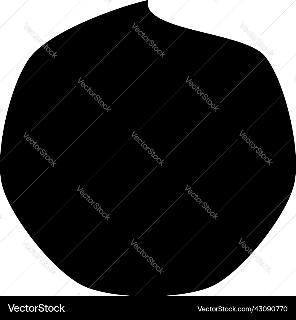 Simple rounded organic shape design element Simple rounded organic shape design element vector image