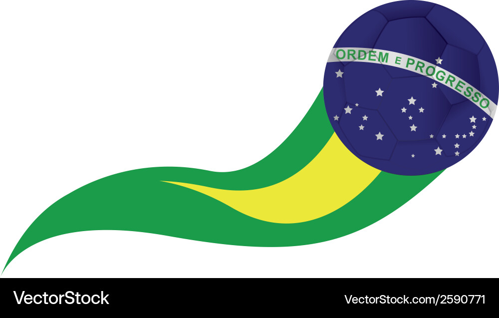 Abstract background with a brazil allusive objects Vector Image