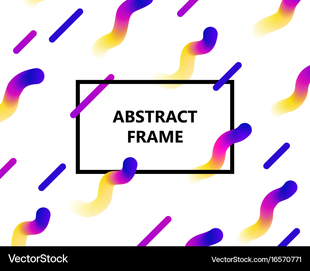 Abstract frame gradient copy vector image