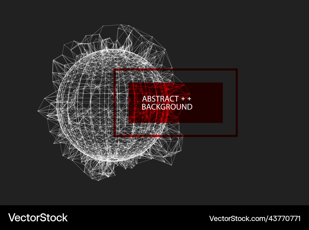 Abstract geometric 3d sphere made of points Abstract geometric 3d sphere made of points vector image