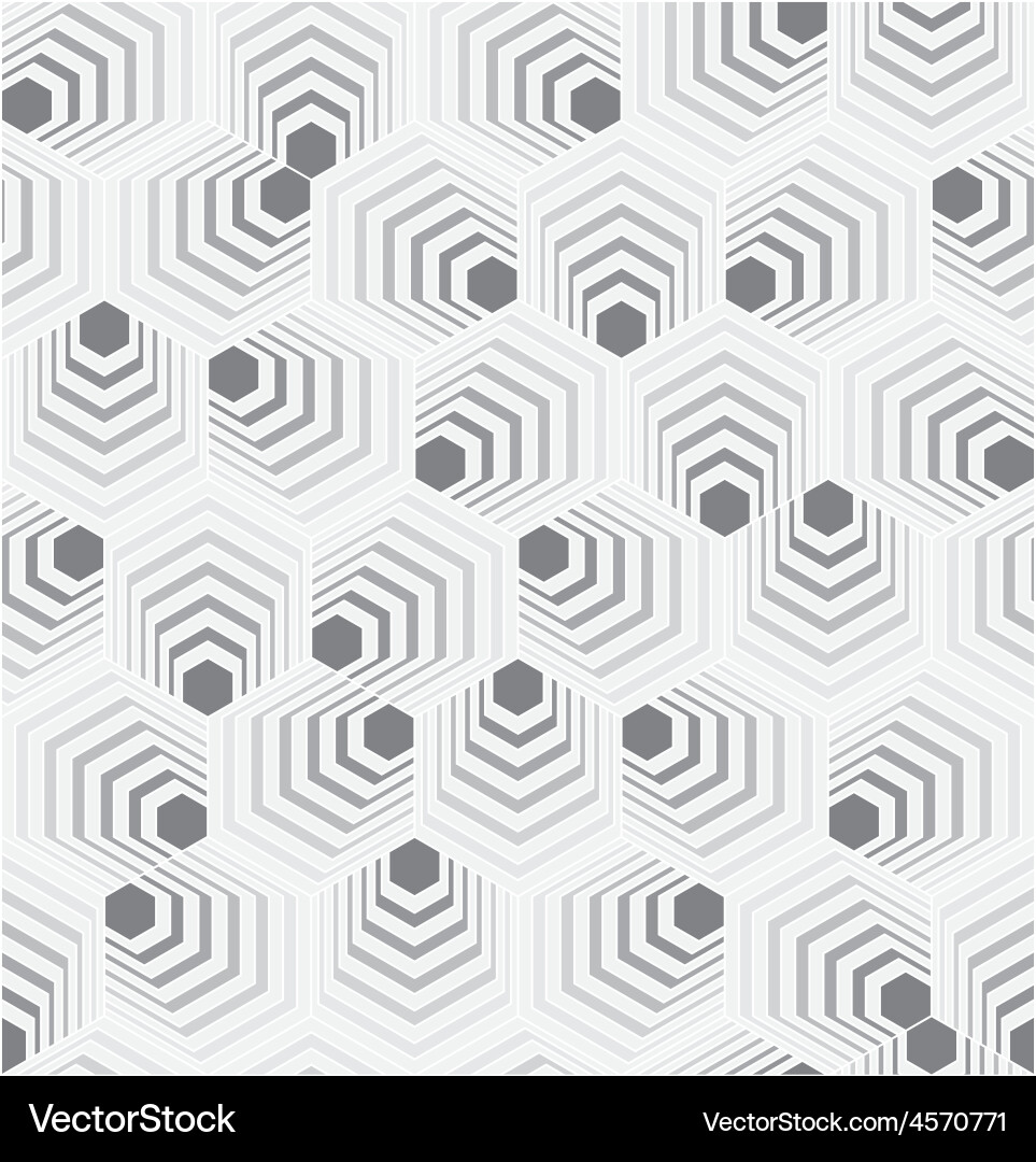 Abstract hexagon pattern vector image