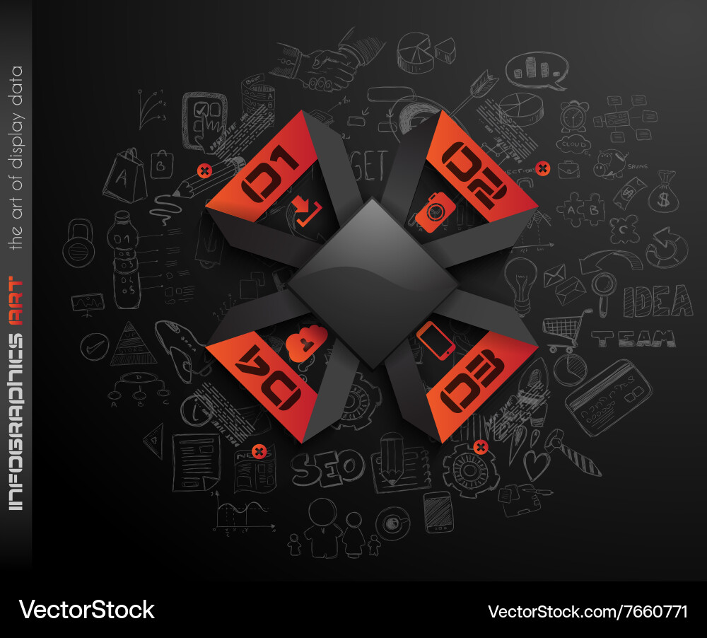 Clean infographic layout template for data vector image