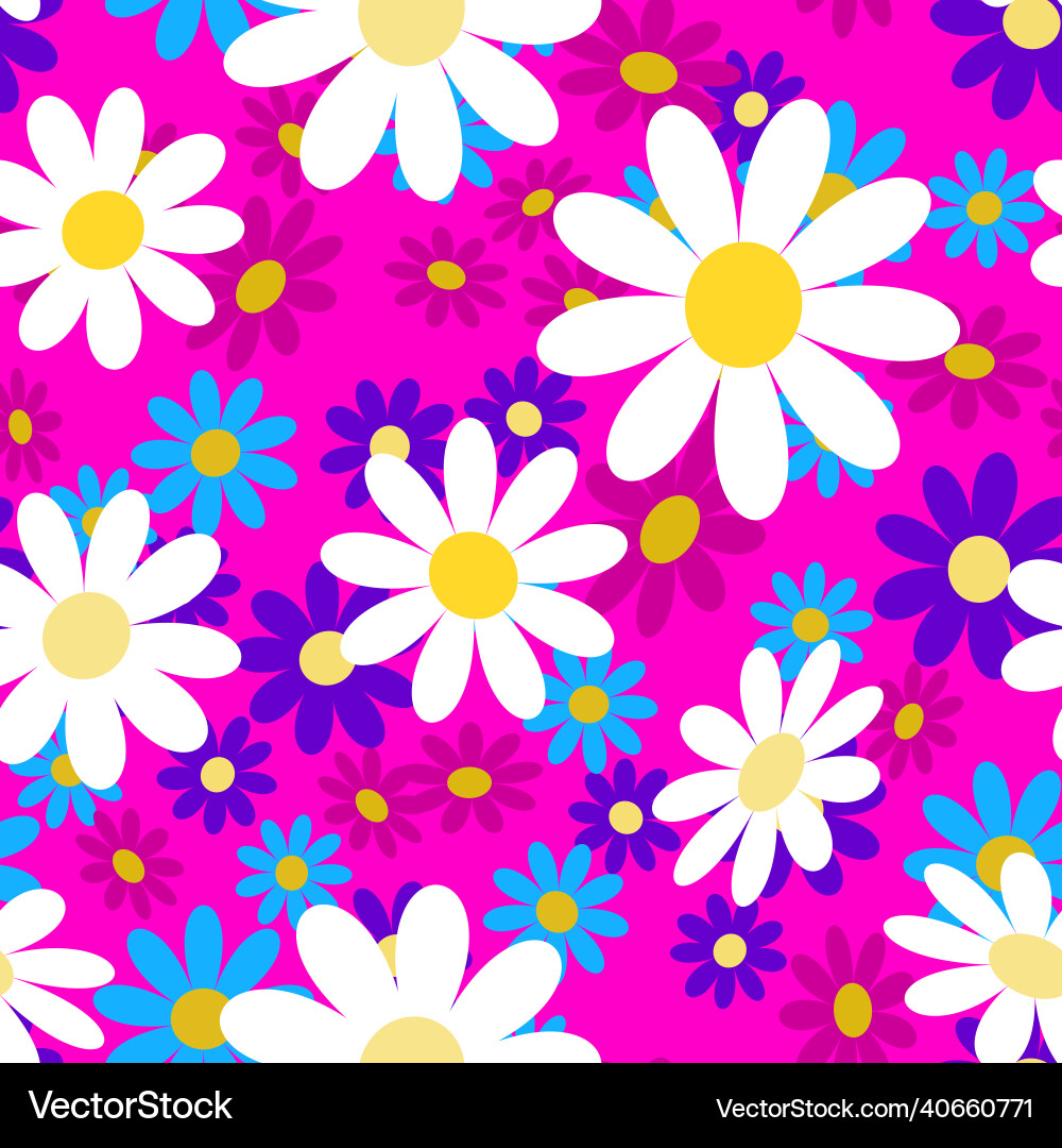 Cute abstract seamless pattern with chamomile Cute abstract seamless pattern with chamomile vector image