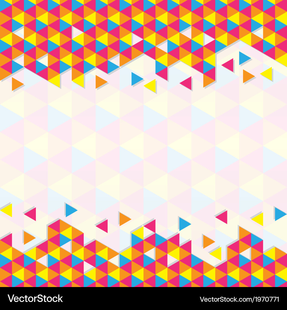Geometric triangular pattern vector image