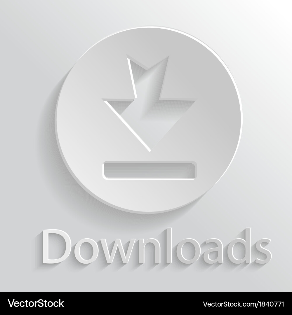 Icon download Royalty Free Vector Image - VectorStock
