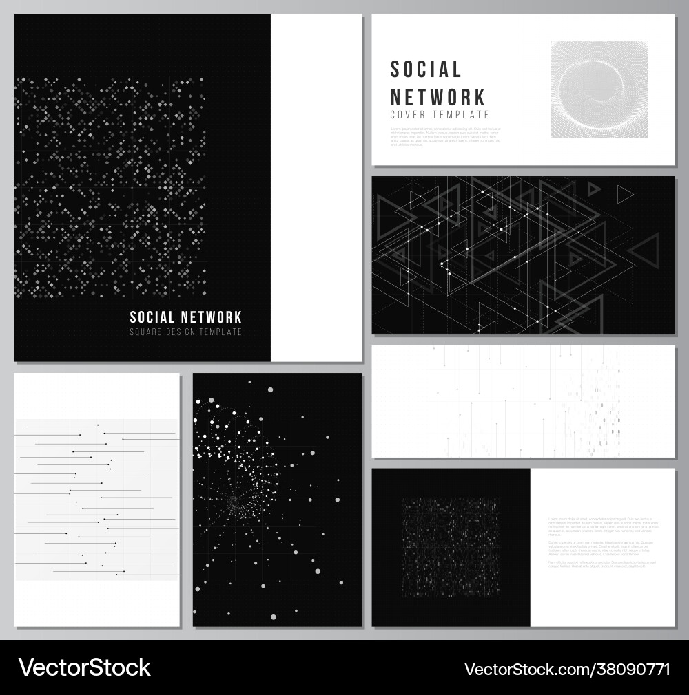 Layouts soziale Netzwerk-Mockups für Cover Layouts soziale Netzwerk-Mockups für Cover vektorbild
