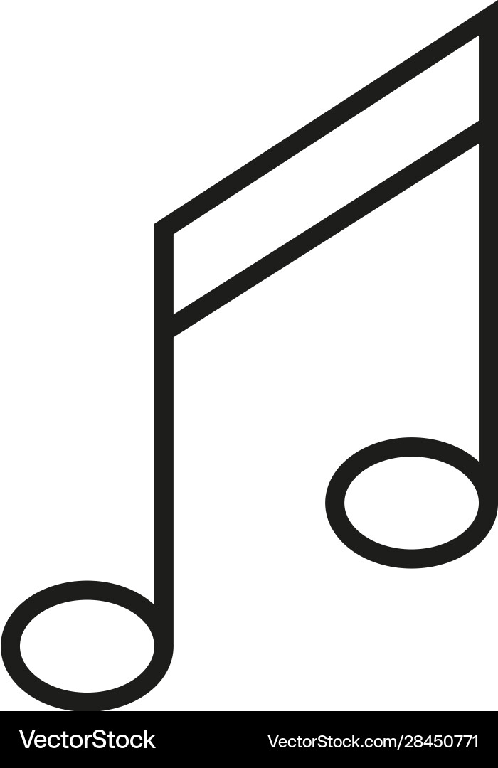 Notes simple linear icon on white background Notes simple linear icon on white background Vector Image