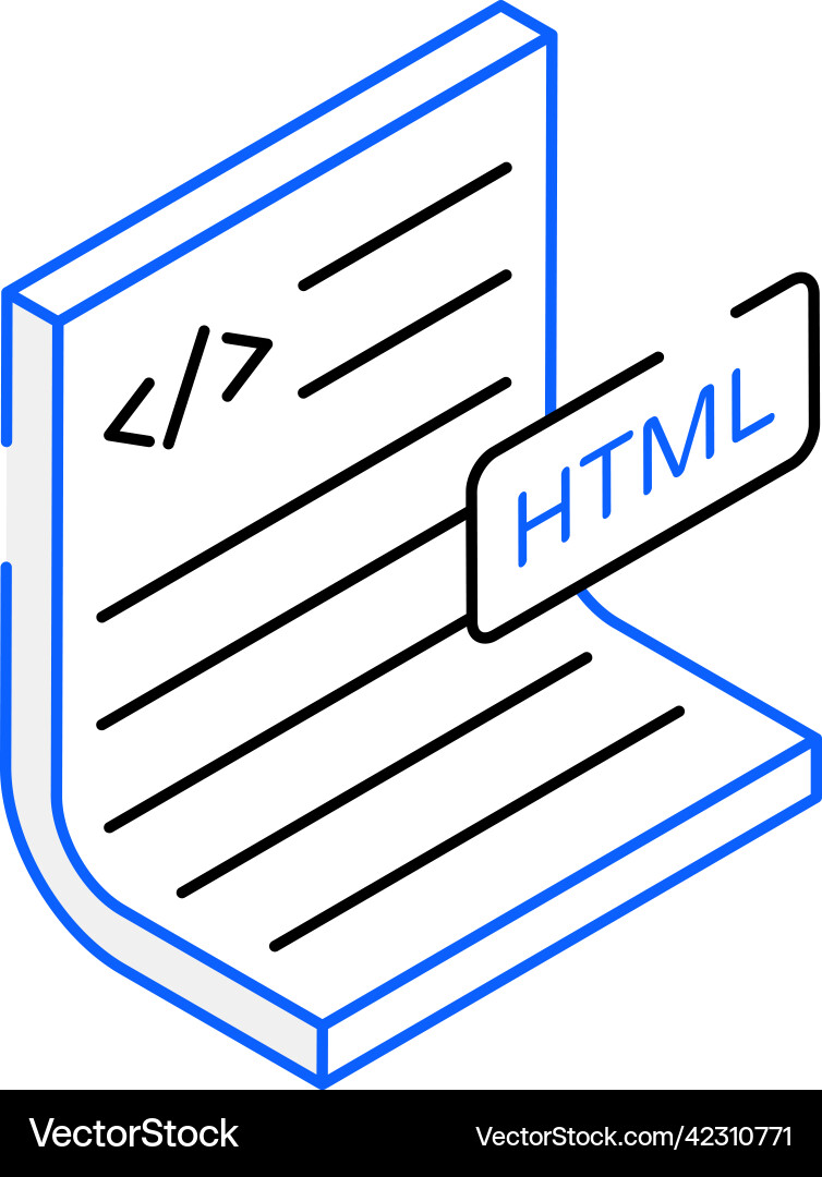 Programming file vector image