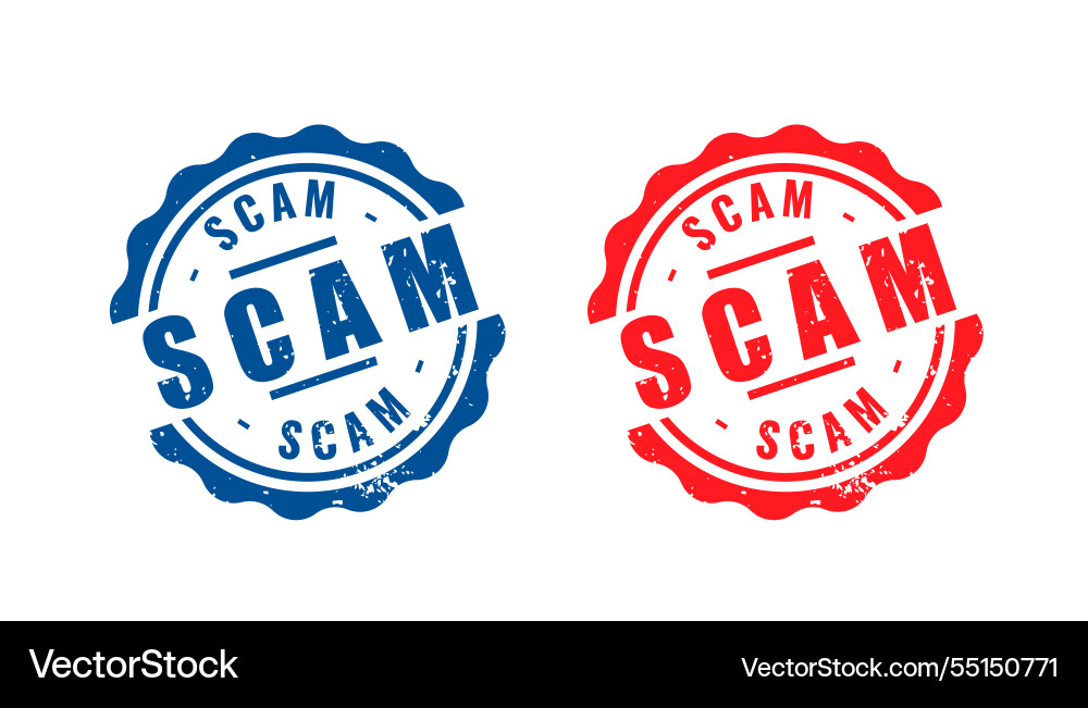 Scam alert sign background keep your data secure Scam alert sign background keep your data secure vector image