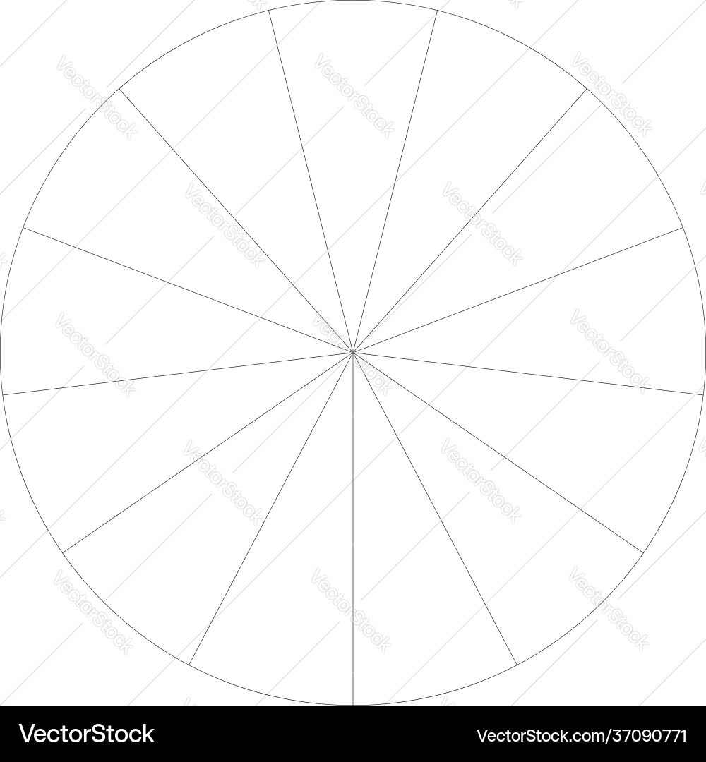 Segmented circle pie graph chart infographics Segmented circle pie graph chart infographics vector image