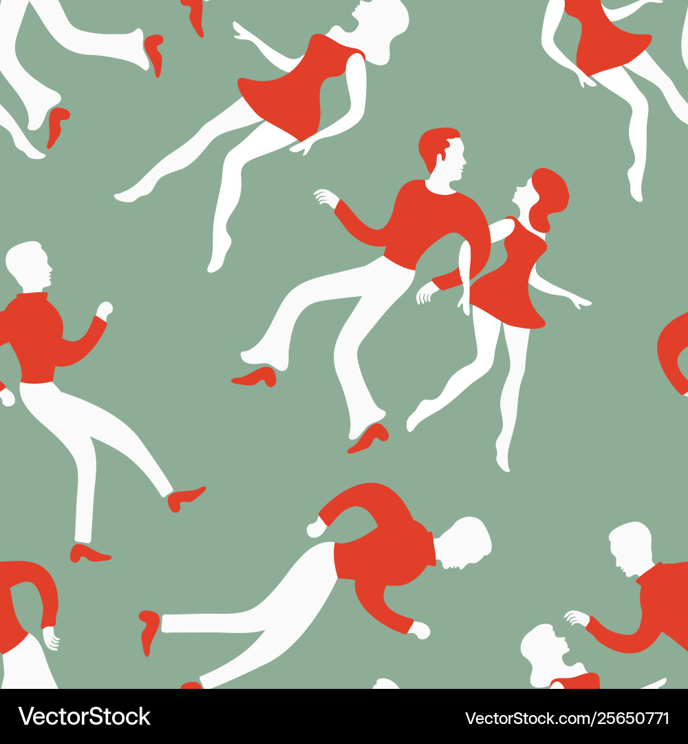 Stylish Dancing Pattern vector image