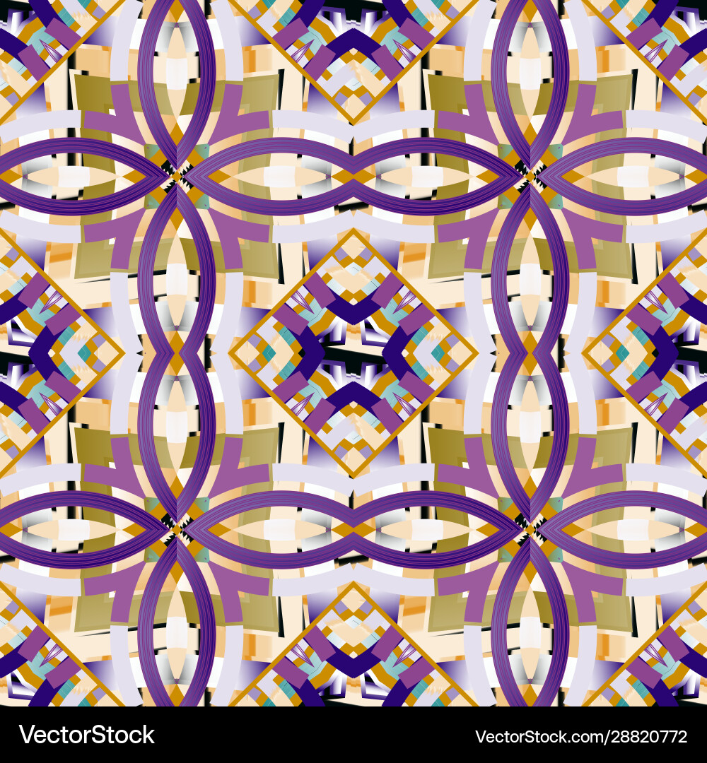 Abstract colorful seamless pattern vector image