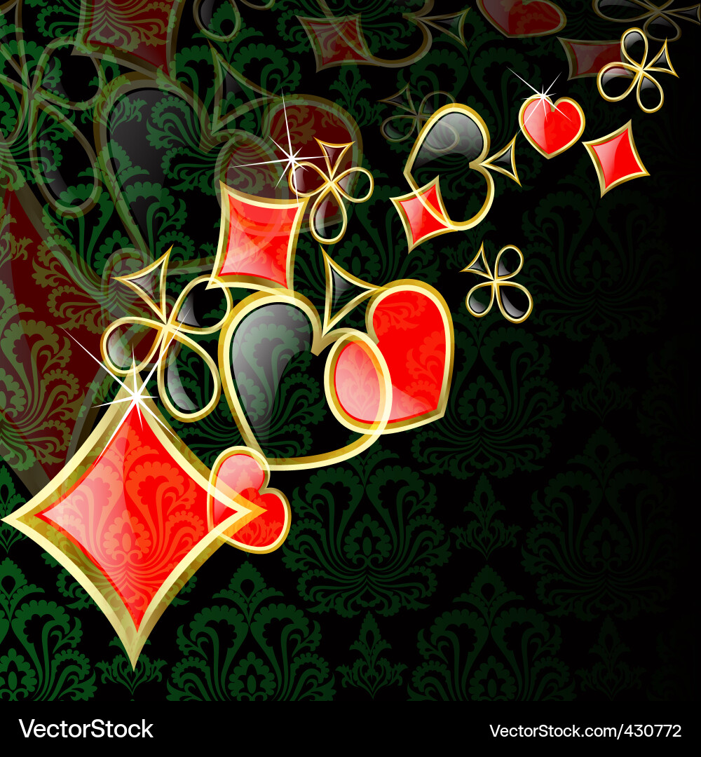 Abstract Playing Card Pattern vector image
