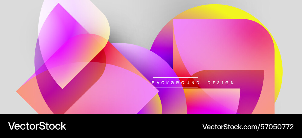 Abstract shapes overlap creating vibrant Abstract shapes overlap creating vibrant vector image